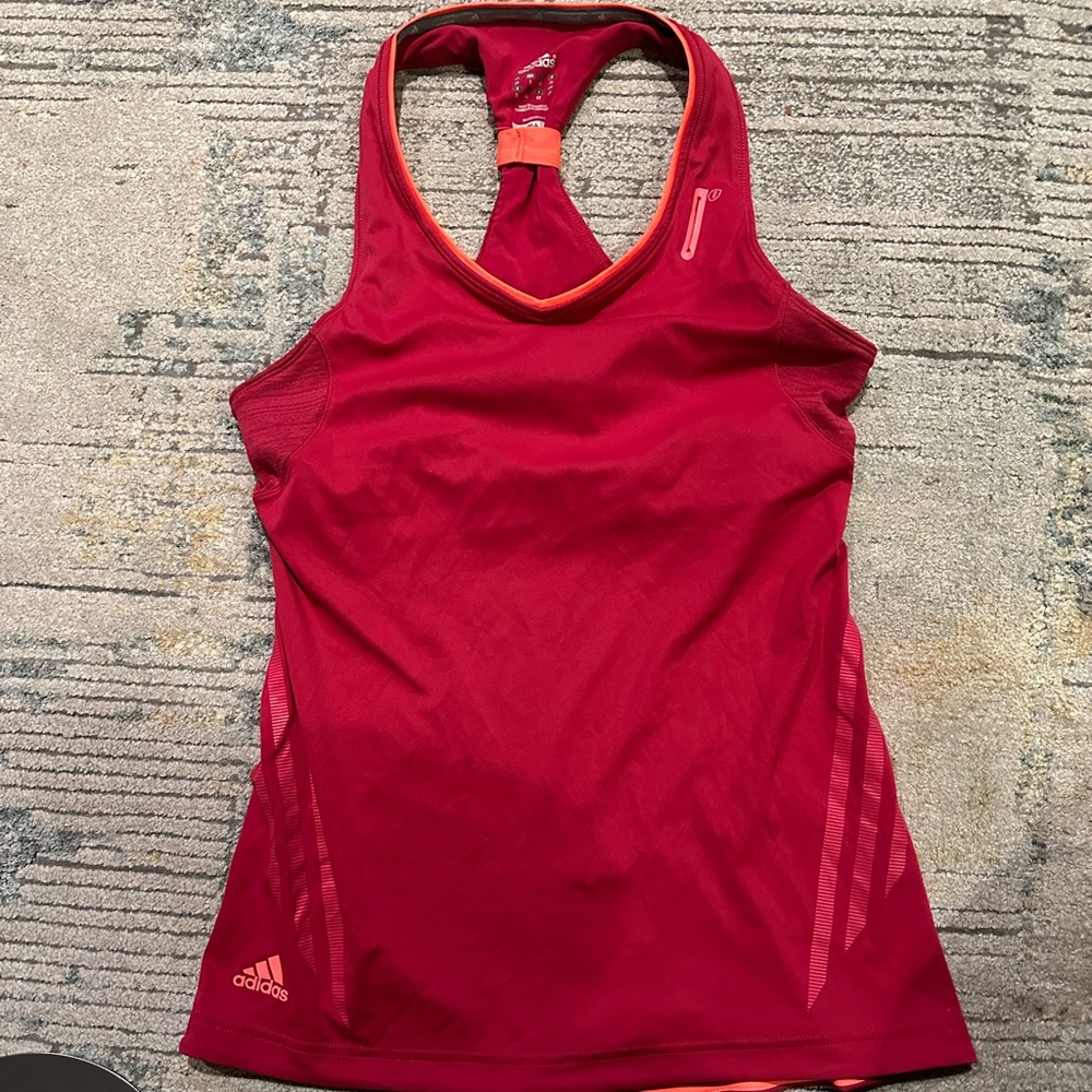 Adidas Women's Vibrant Pink ClimaLite Workout Tank Top - Picture 3 of 10
